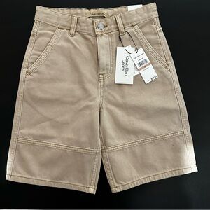 Calvin Klein boys Beige Shorts. Size 12 boys. NWT. Jorts.